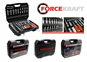 На сайте Трейдимпорт можно недорого купить Набор инструментов 108 предметов 1/2",1/4" (6гр.)(4-32мм) Profi FORCEKRAFT FK-41082-5. 