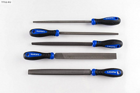 На сайте Трейдимпорт можно недорого купить Набор напильников 200мм с пластиковой рукояткой ATG-6314. 